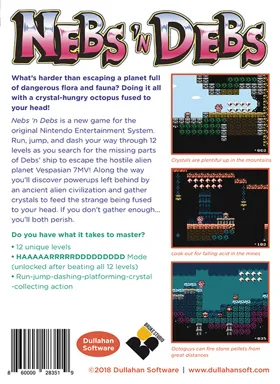 Nebs 'n Debs (World) (Kaizo) (Aftermarket) (Unl) box cover back